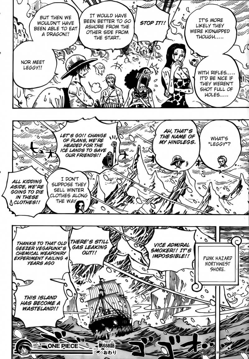 One Piece Chapter 658 - Page 18 in English