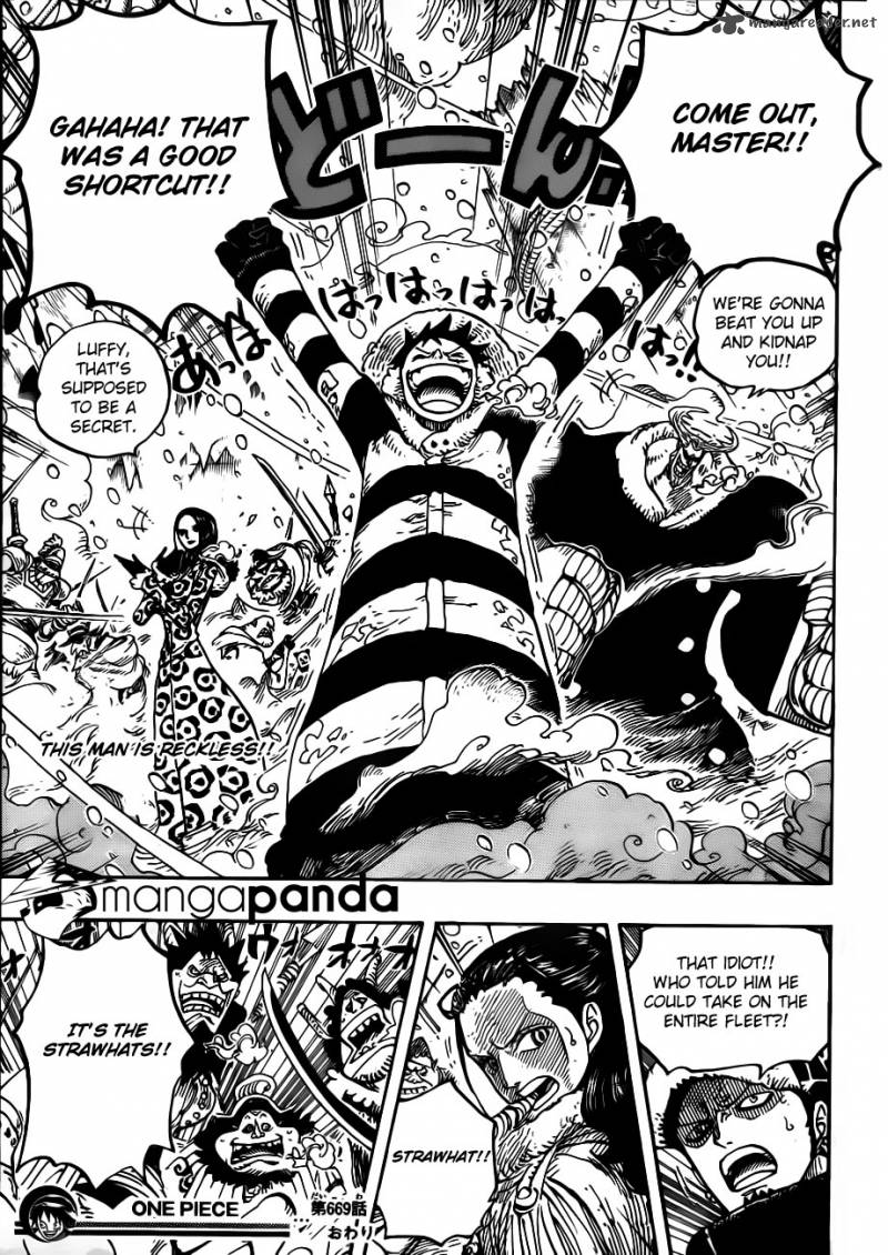One Piece Chapter 669 - Page 17 in English