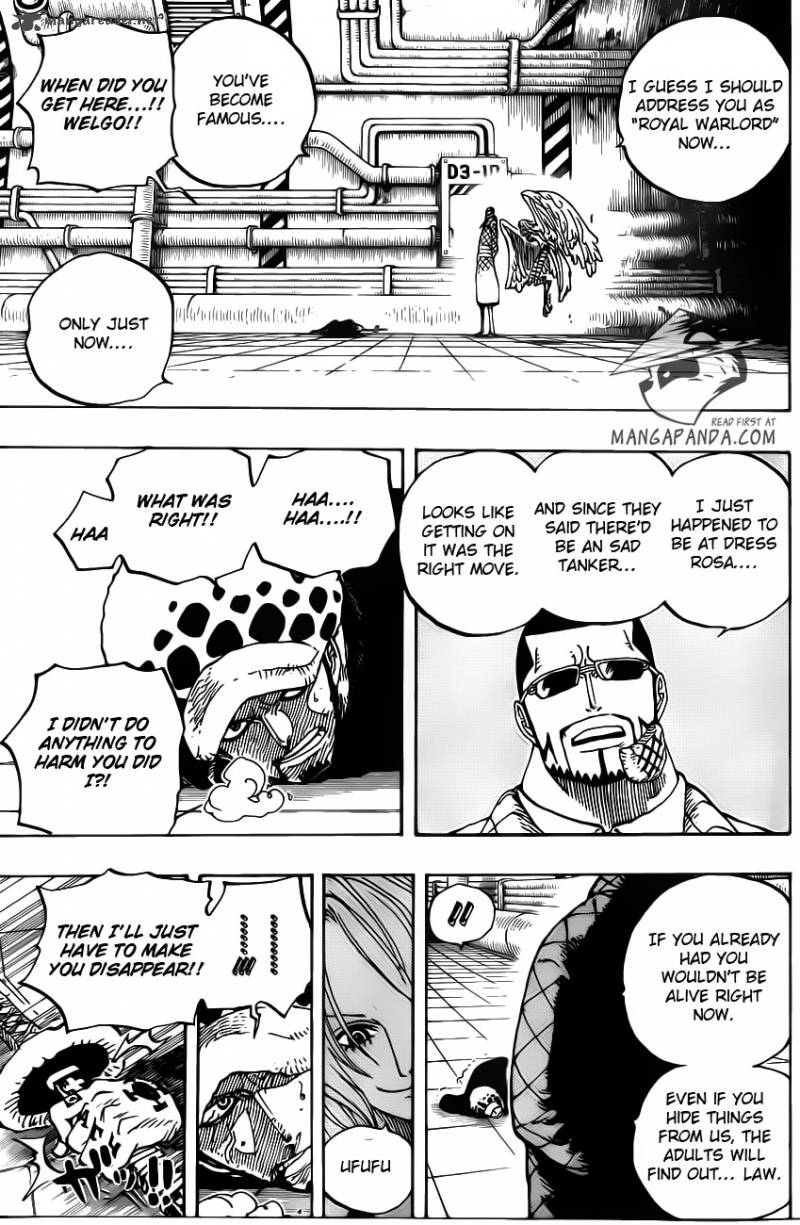One Piece Chapter 672 - Page 3 in English