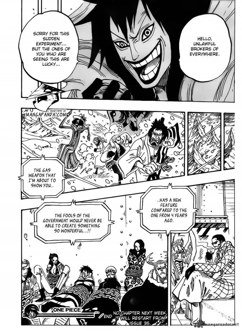 One Piece Chapter 674 - Page 16 in English
