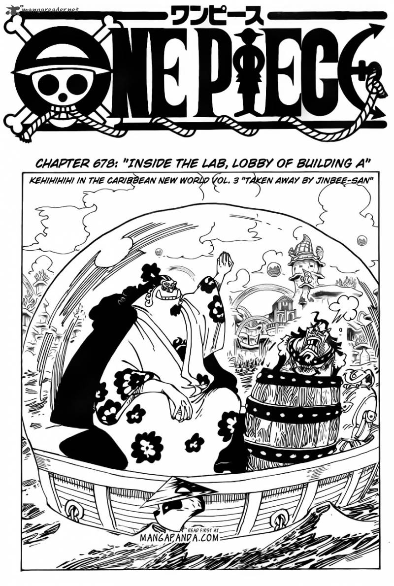 One Piece Chapter 678 - Page 3 in English