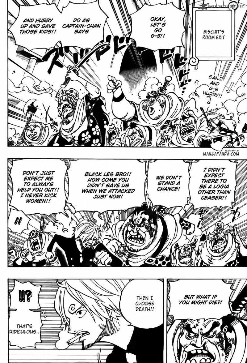 One Piece Chapter 687 - Page 4 in English