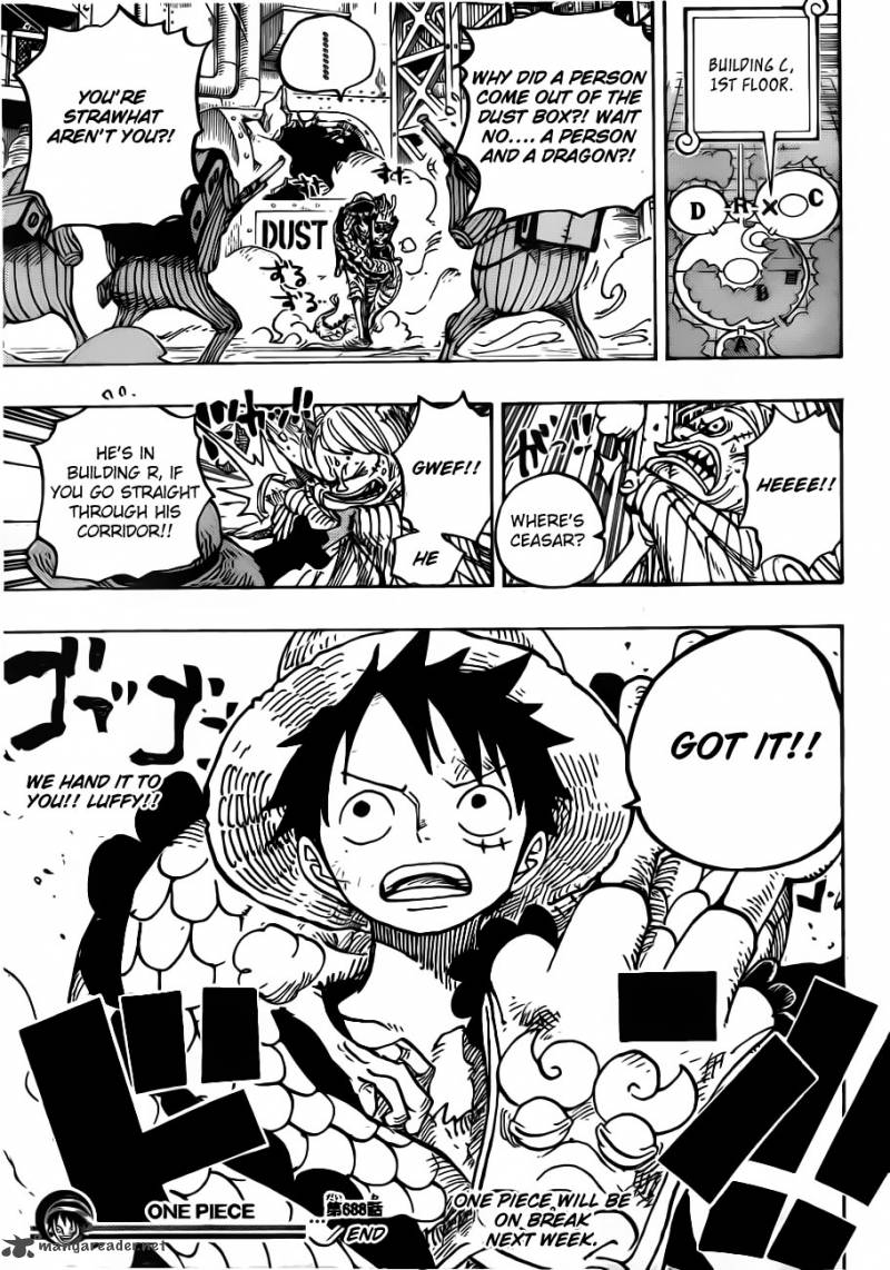 One Piece Chapter 688 - Page 20 in English