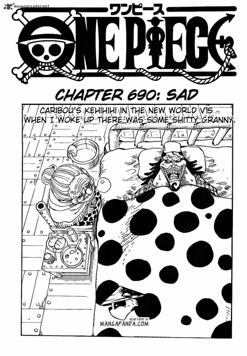 One Piece Chapter 690 - Page 3 in English