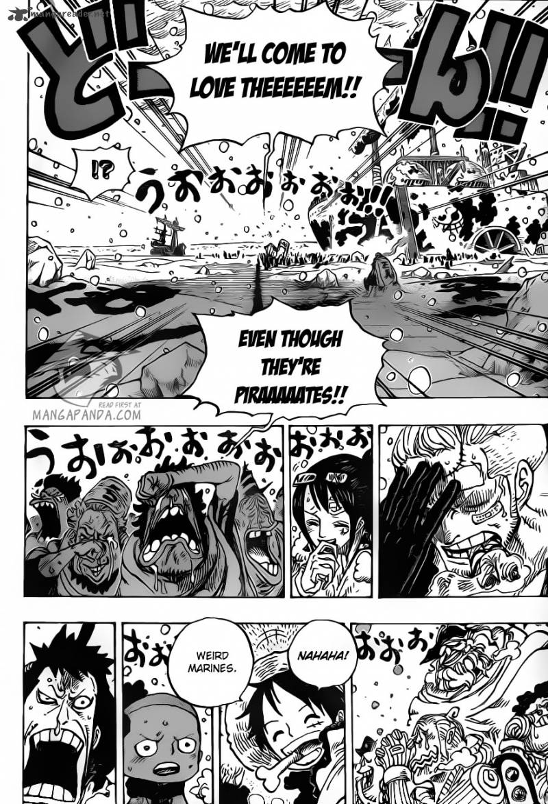One Piece Chapter 697 - Page 12 in English
