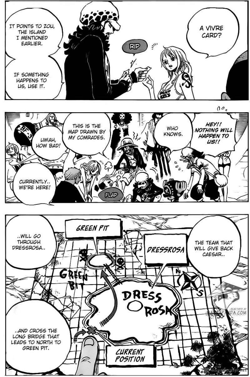 One Piece Chapter 701 - Page 8 in English