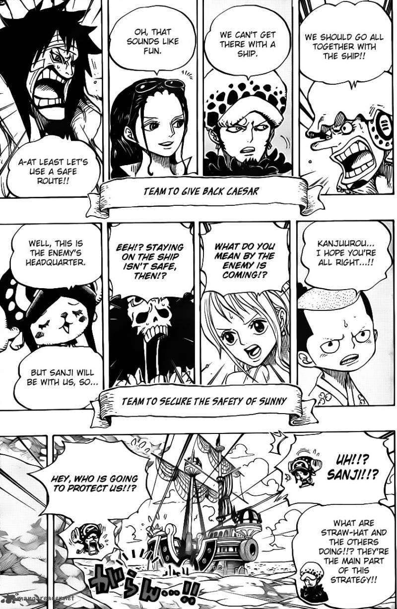 One Piece Chapter 701 - Page 9 in English