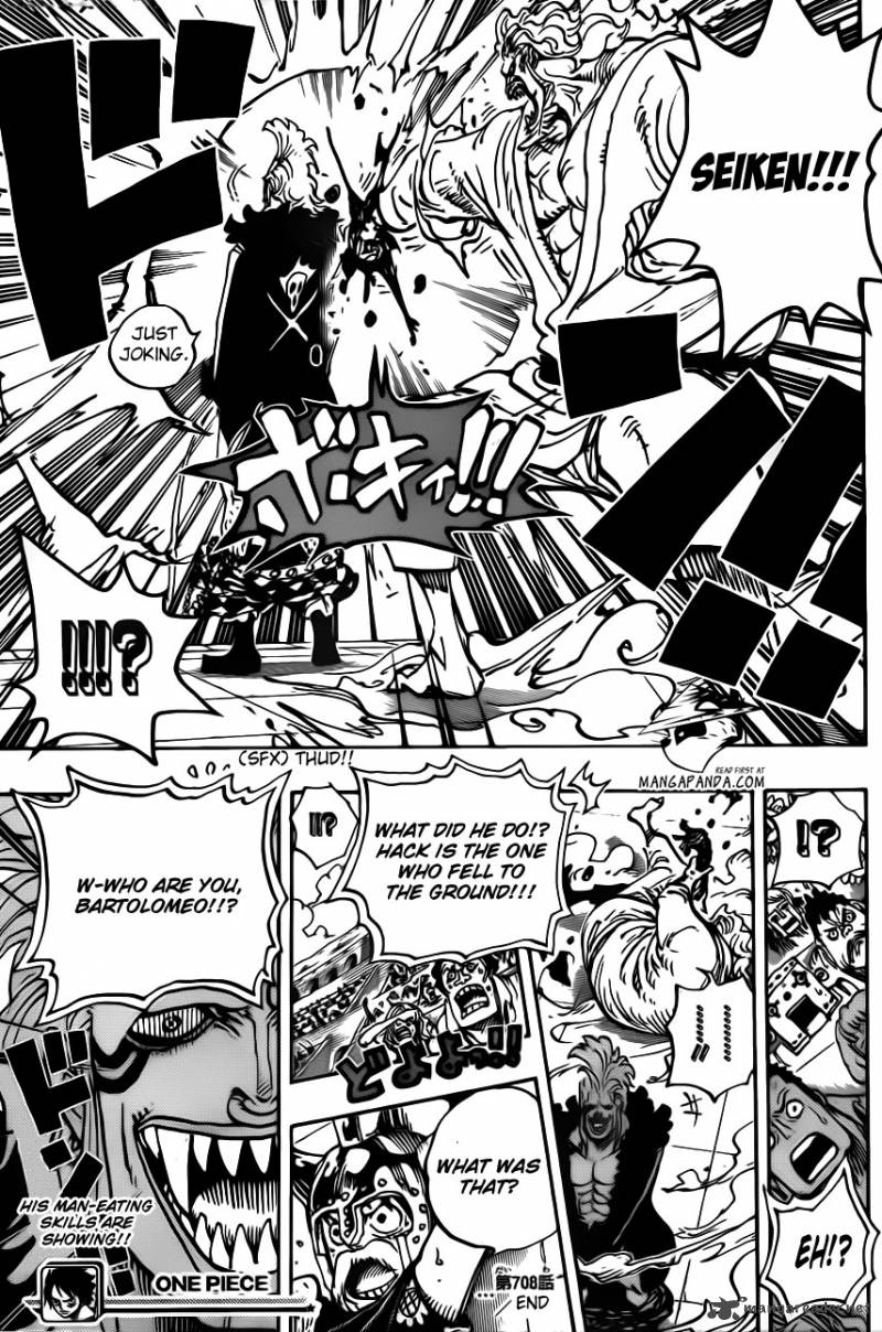 One Piece Chapter 708 - Page 17 in English