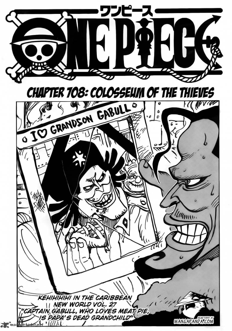 One Piece Chapter 708 - Page 3 in English