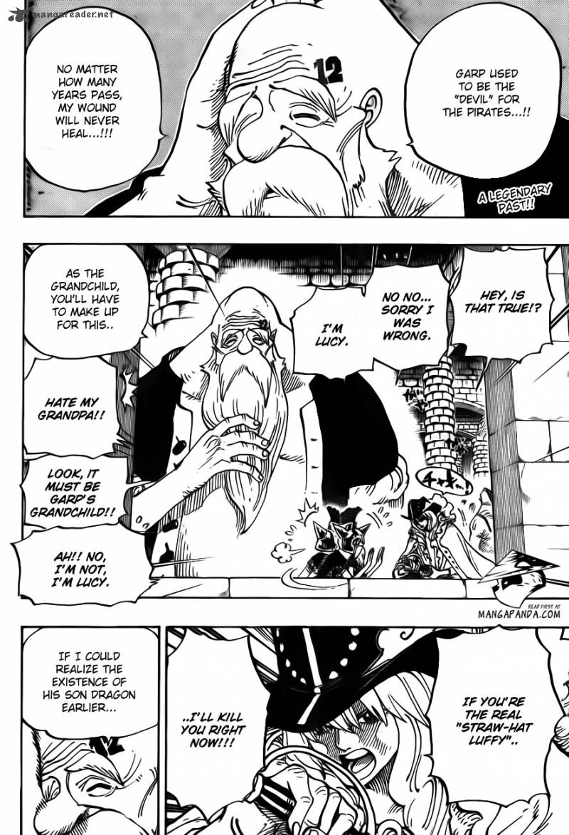 One Piece Chapter 708 - Page 4 in English