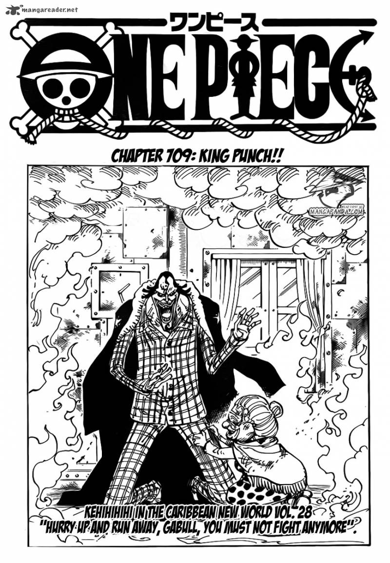 One Piece Chapter 709 - Page 3 in English