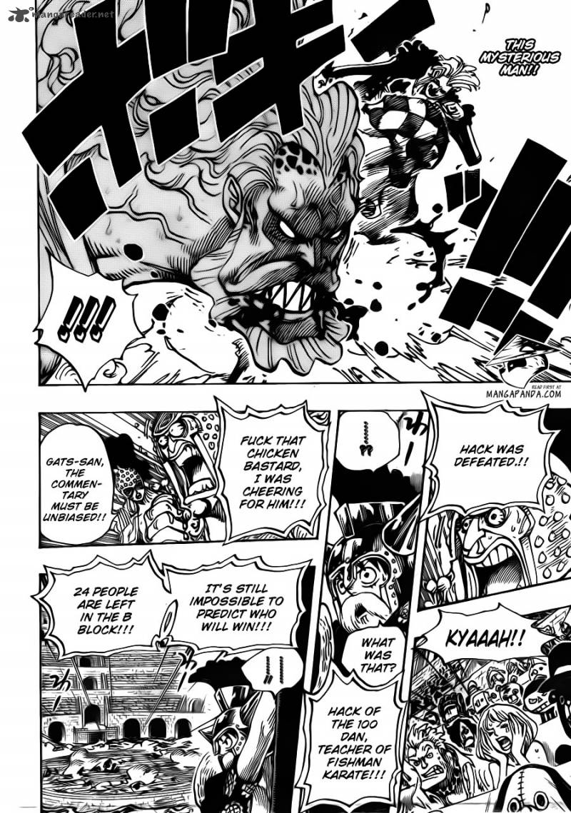 One Piece Chapter 709 - Page 4 in English