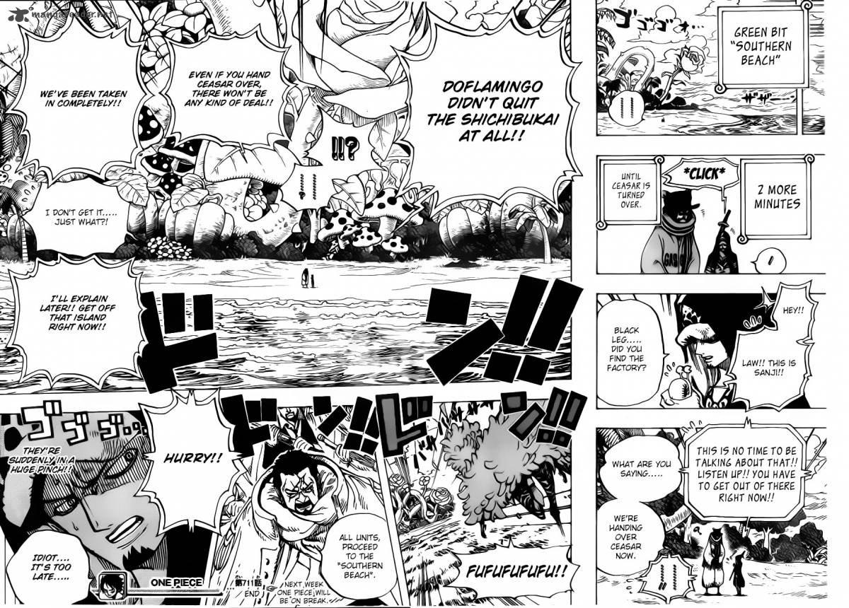 One Piece Chapter 711 - Page 19 in English