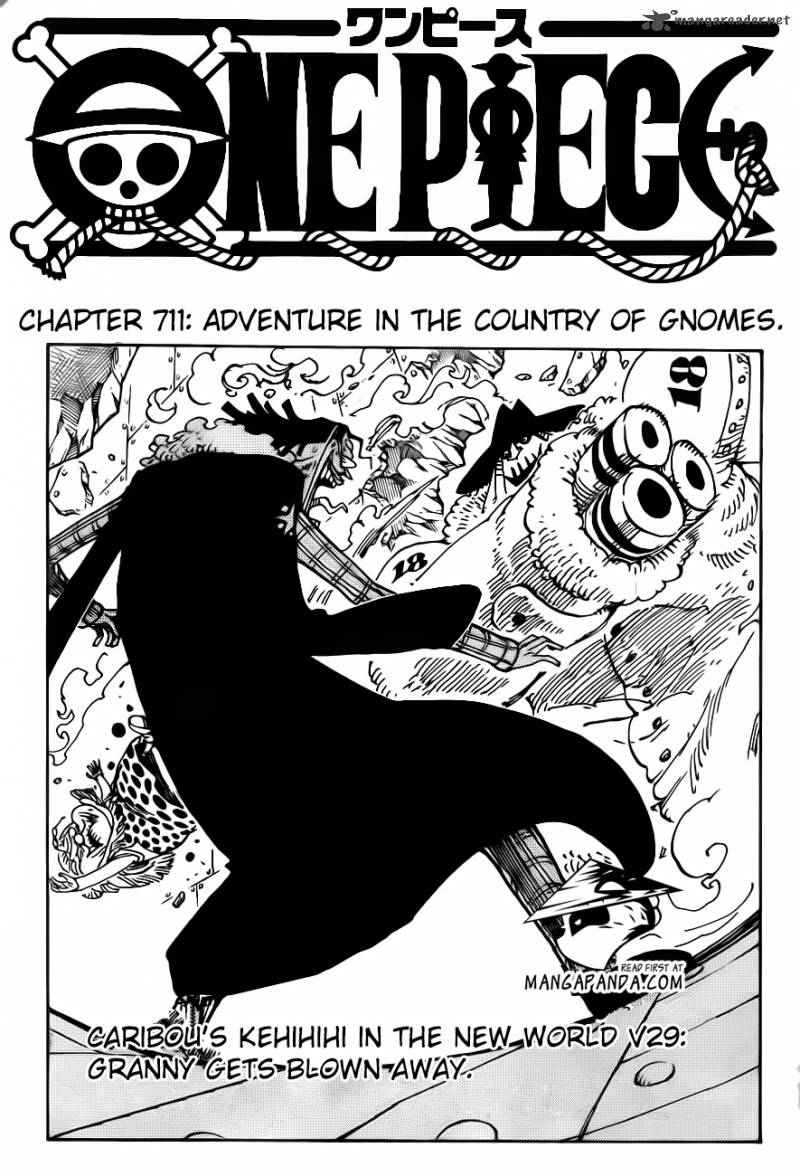 One Piece Chapter 711 - Page 3 in English