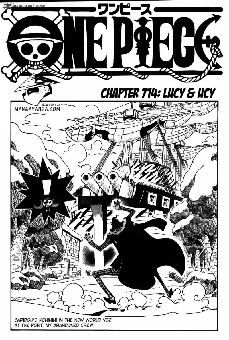 One Piece Chapter 714 - Page 3 in English