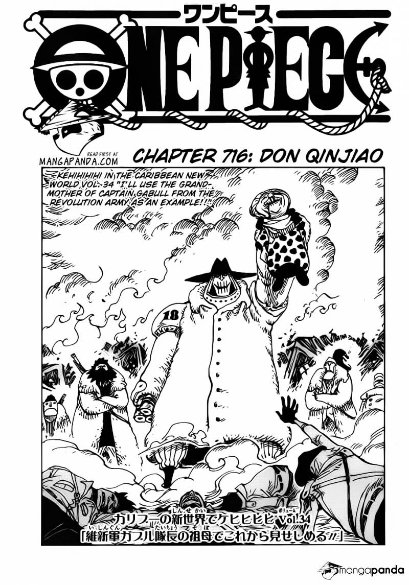 One Piece Chapter 716 - Page 3 in English