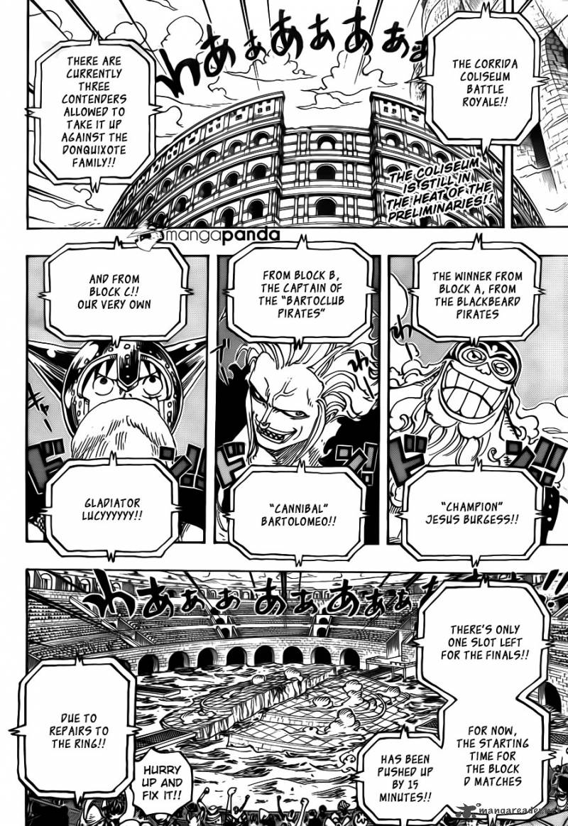 One Piece Chapter 720 - Page 4 in English