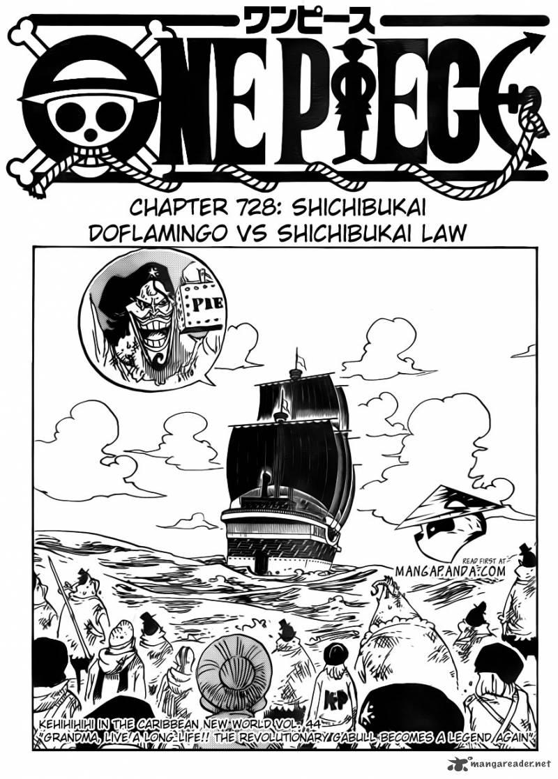One Piece Chapter 729 - Page 3 in English