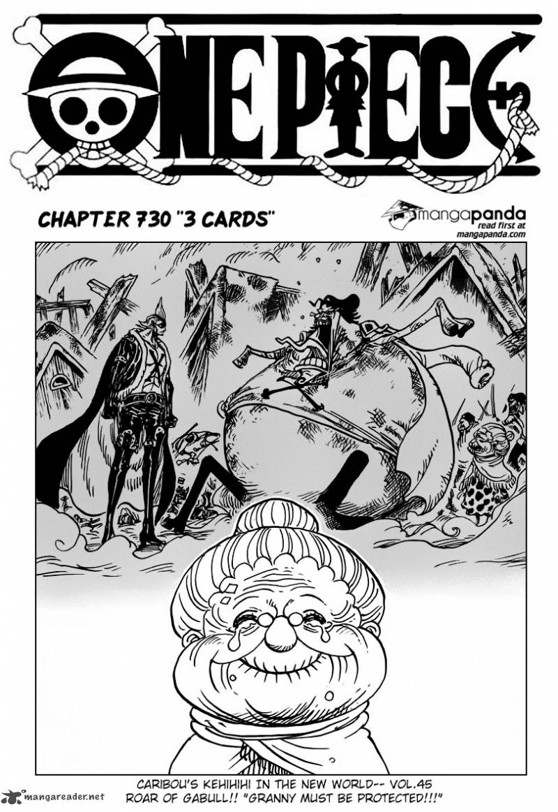 One Piece Chapter 730 - Page 3 in English