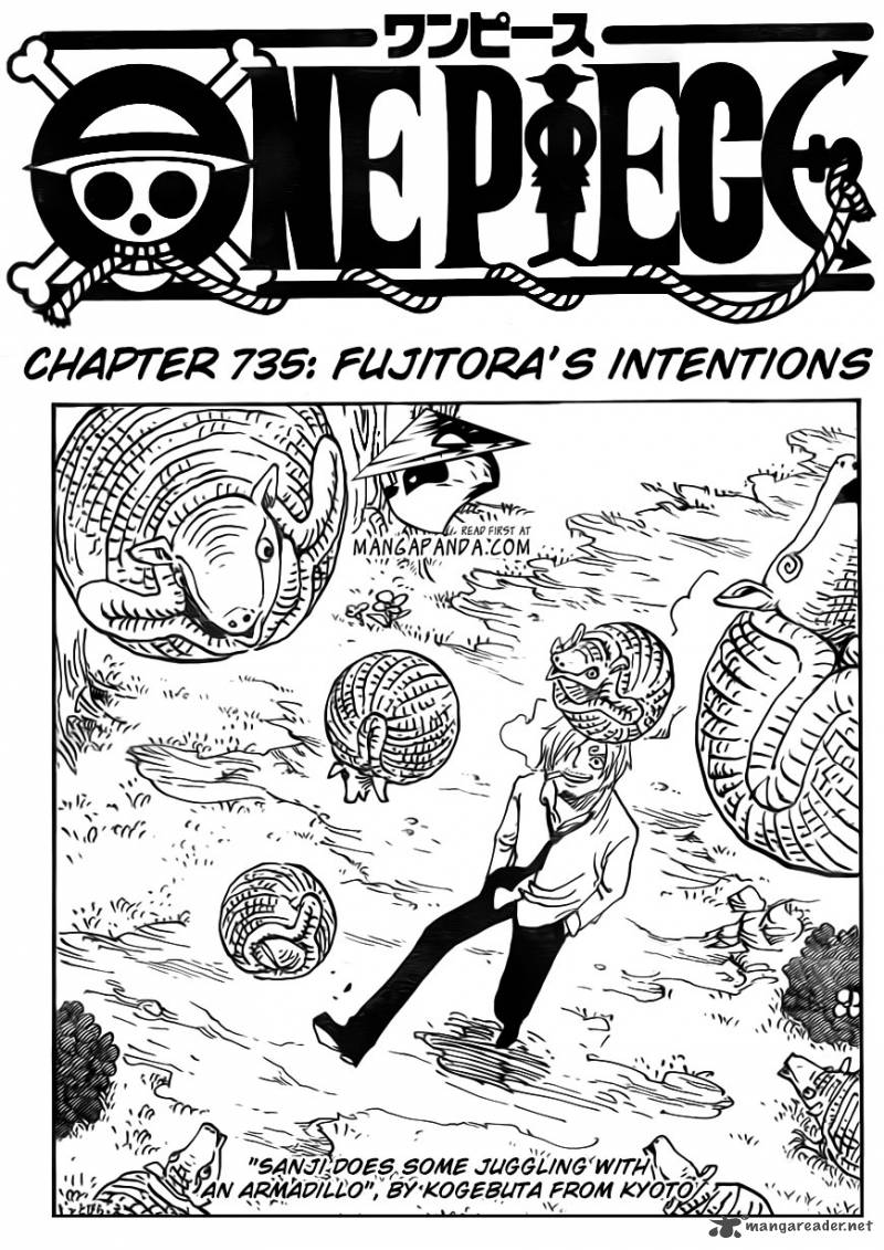 One Piece Chapter 735 - Page 3 in English