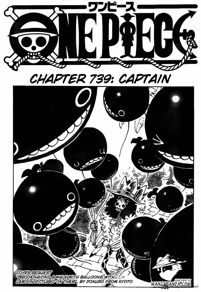 One Piece Chapter 739 - Page 3 in English