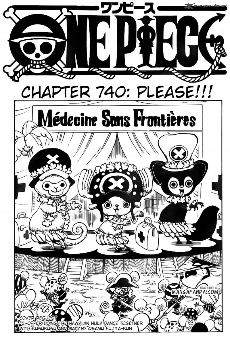 One Piece Chapter 740 - Page 3 in English