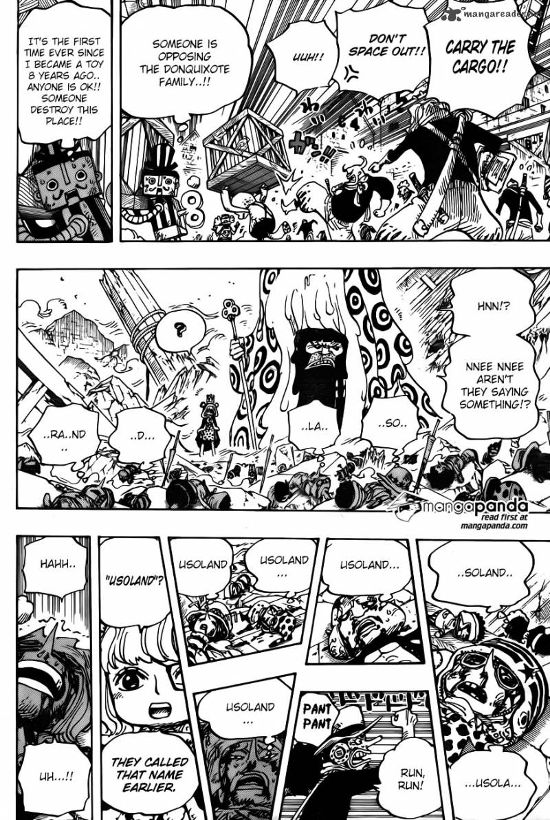 One Piece Chapter 741 - Page 3 in English