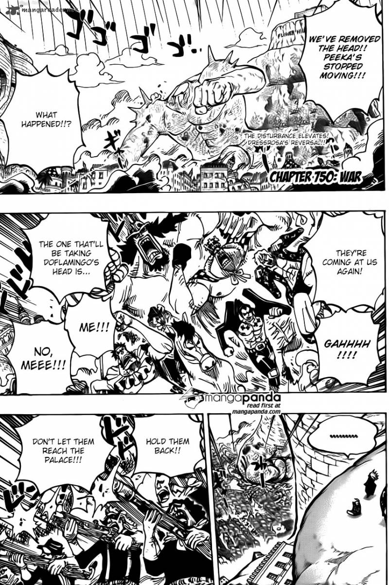 One Piece Chapter 750 - Page 3 in English
