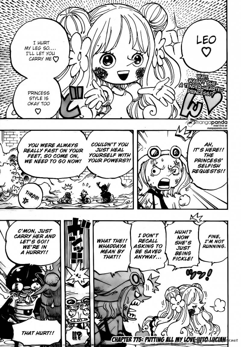 One Piece Chapter 775 - Page 3 in English