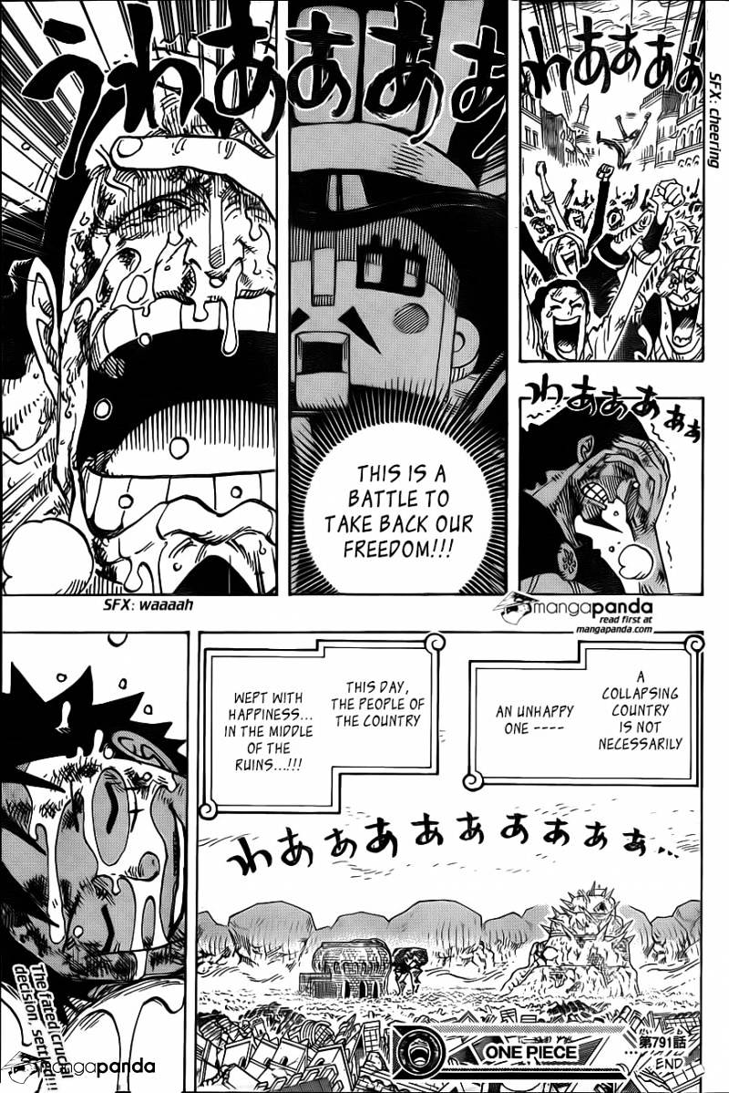 One Piece Chapter 791 - Page 15 in English