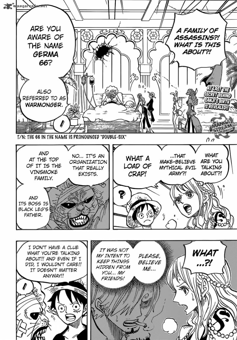 One Piece Chapter 815 - Page 4 in English
