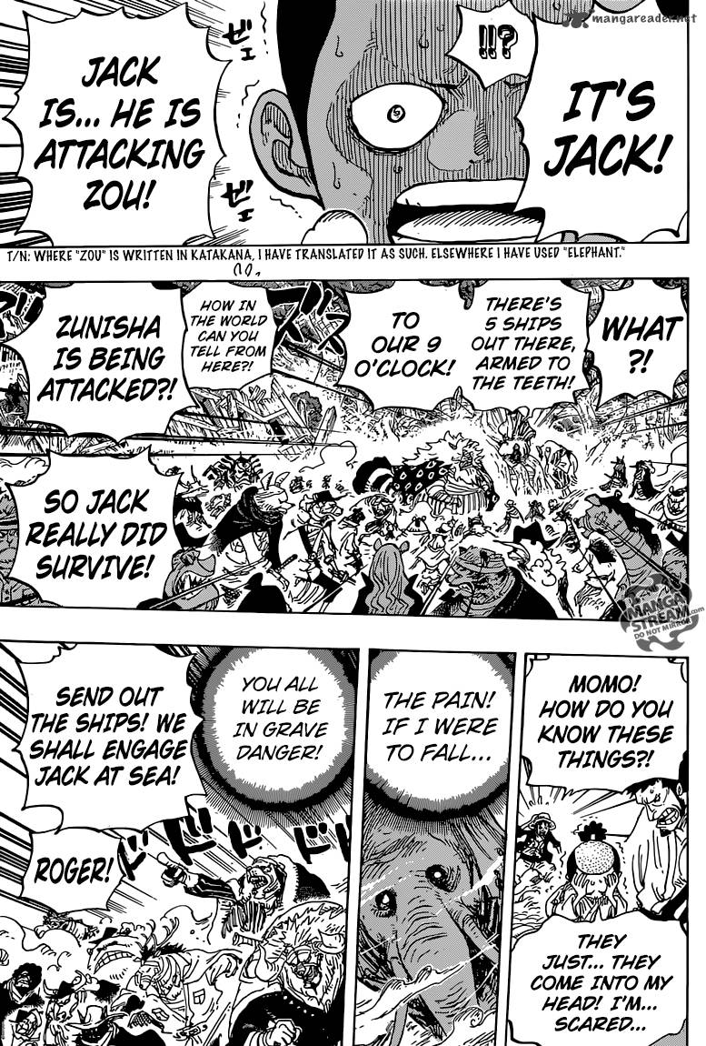 One Piece Chapter 821 - Page 11 in English