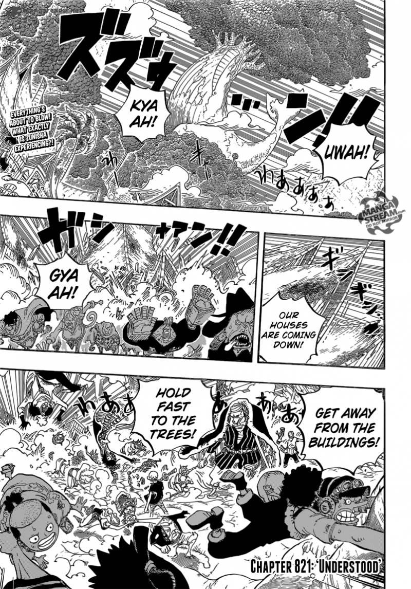 One Piece Chapter 821 - Page 5 in English