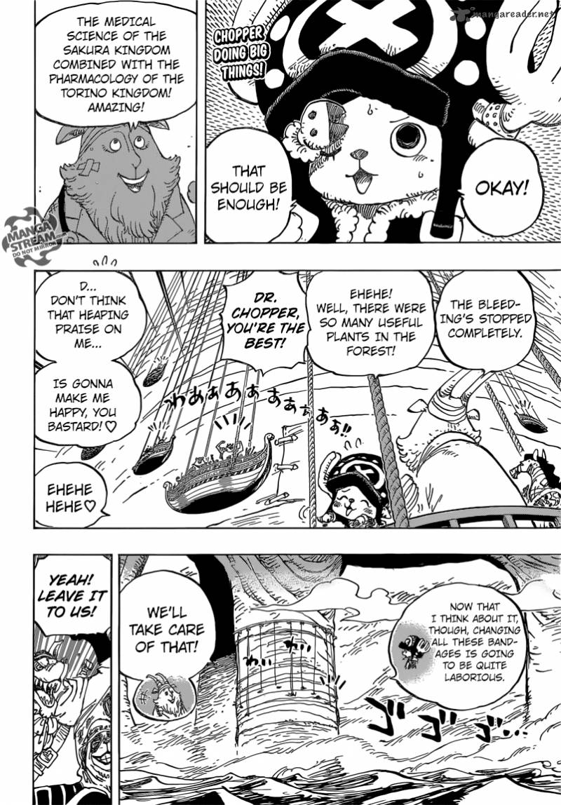 One Piece Chapter 822 - Page 4 in English