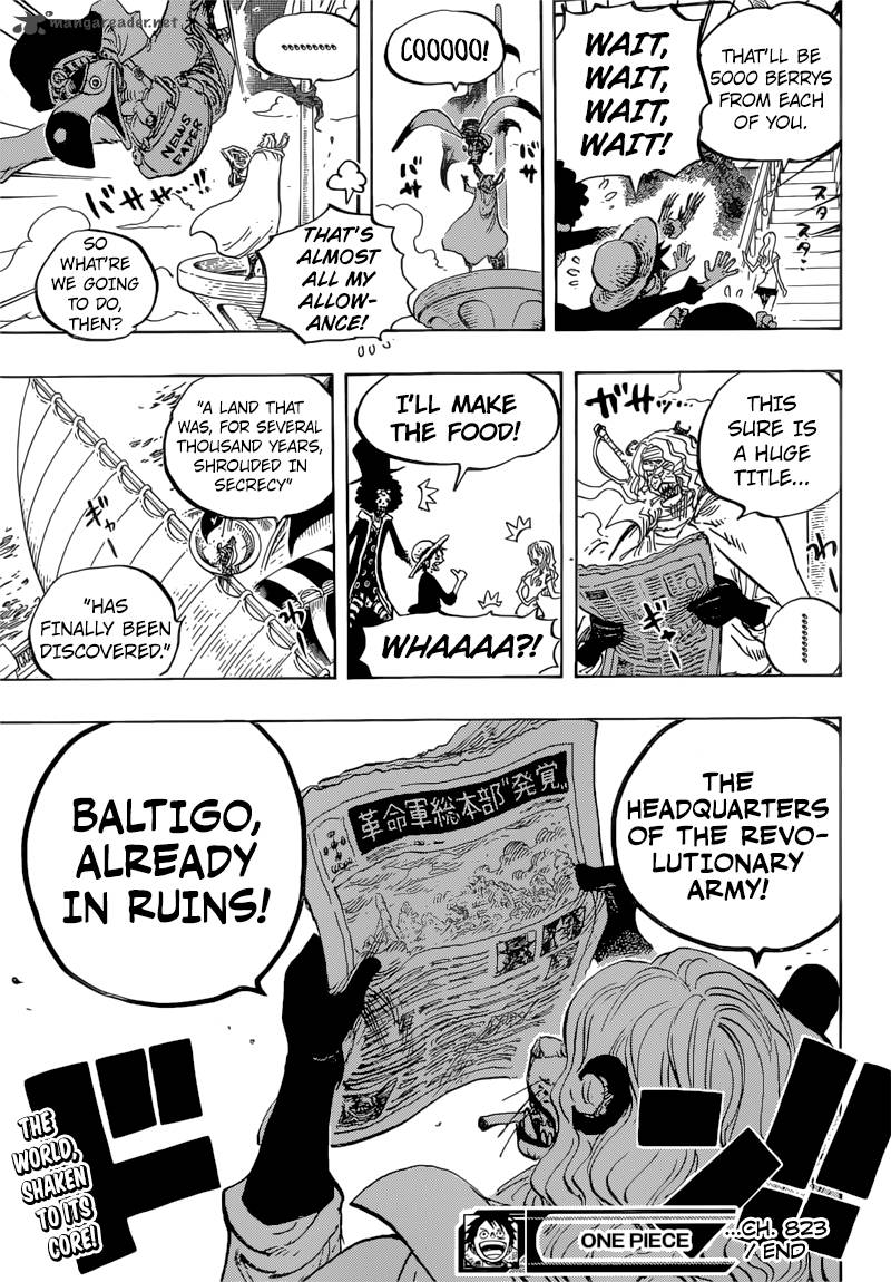 One Piece Chapter 823 - Page 18 in English