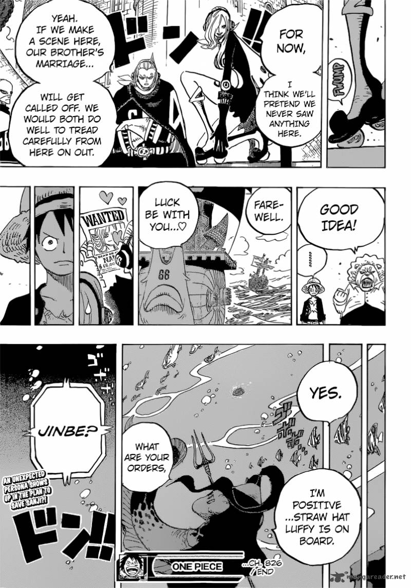 One Piece Chapter 826 - Page 19 in English
