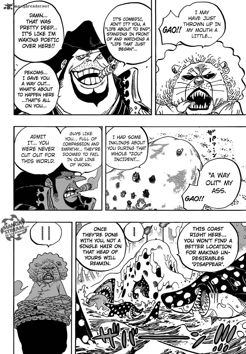 One Piece Chapter 834 - Page 12 in English