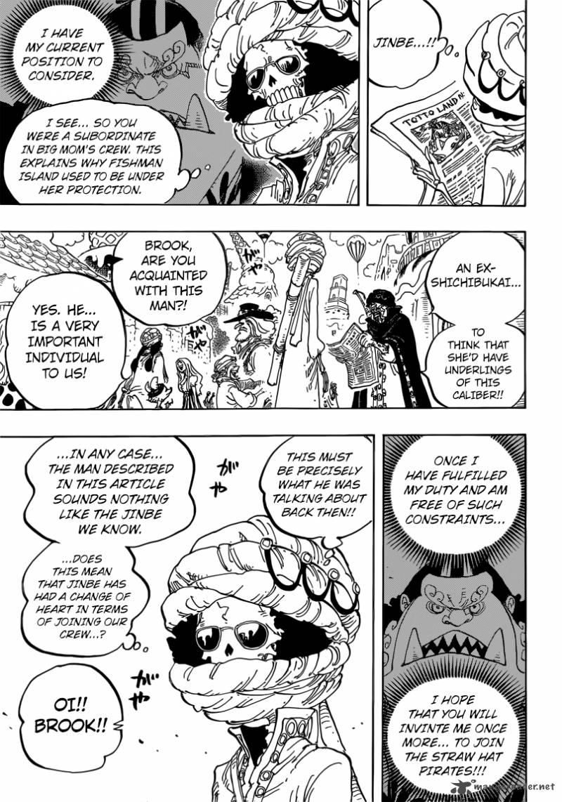 One Piece Chapter 834 - Page 7 in English