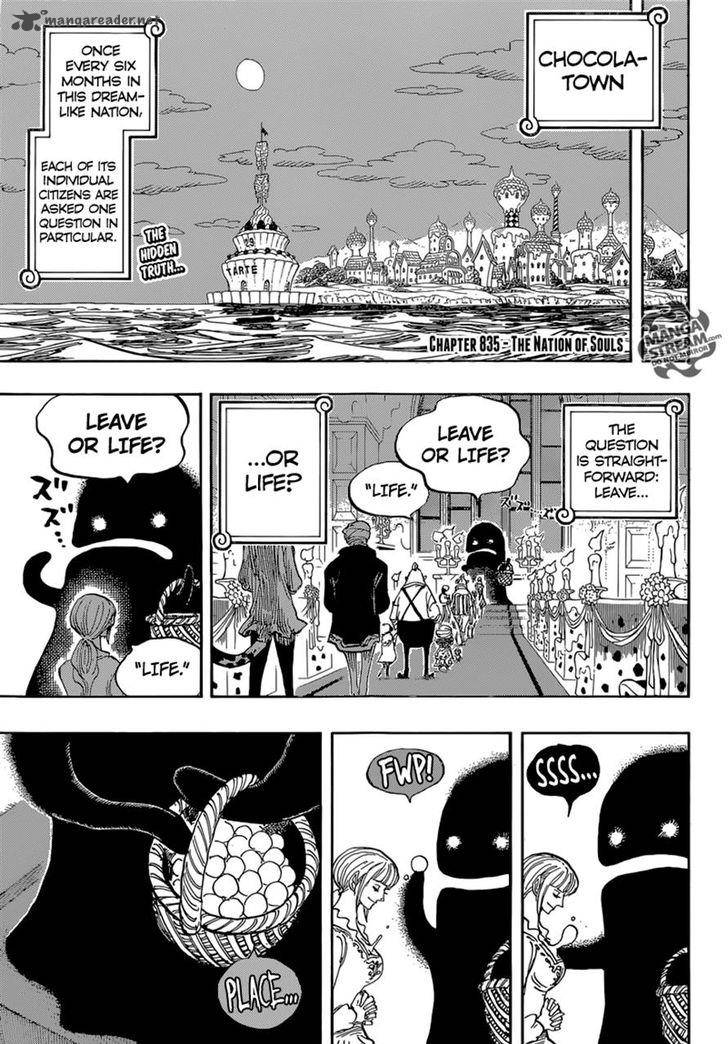 One Piece Chapter 835 - Page 5 in English