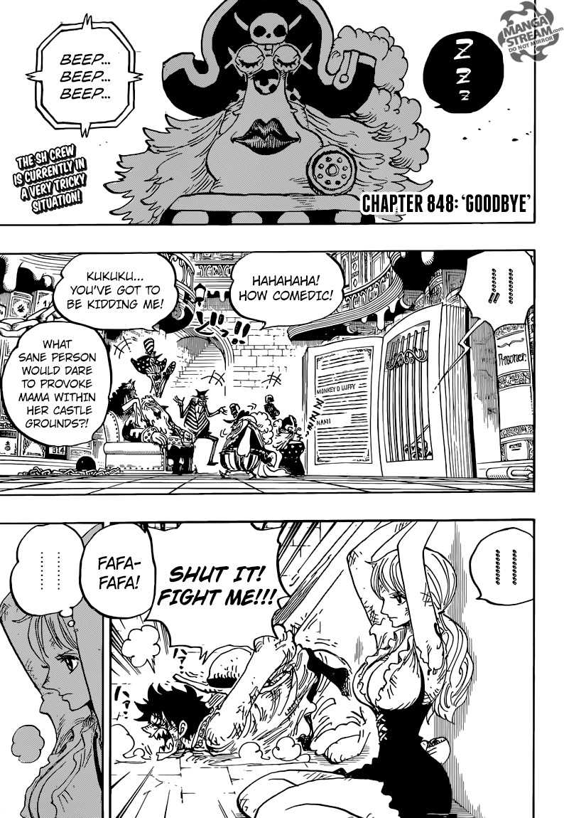 One Piece Chapter 848 - Page 3 in English