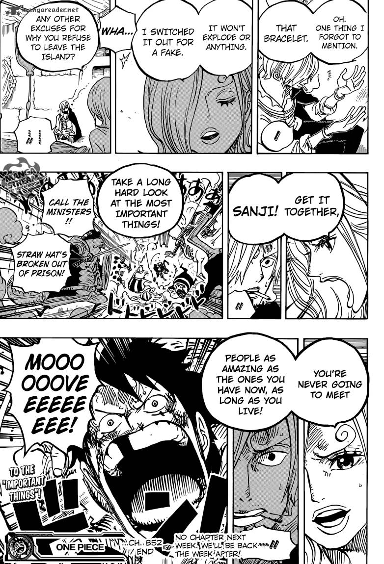 One Piece Chapter 852 - Page 17 in English