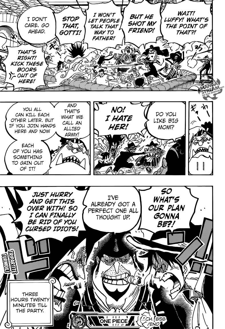 One Piece Chapter 858 - Page 17 in English
