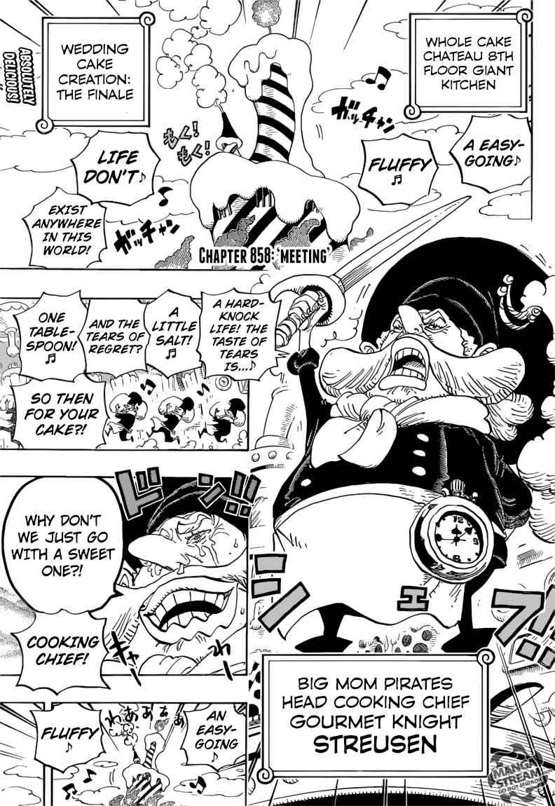 One Piece Chapter 858 - Page 3 in English