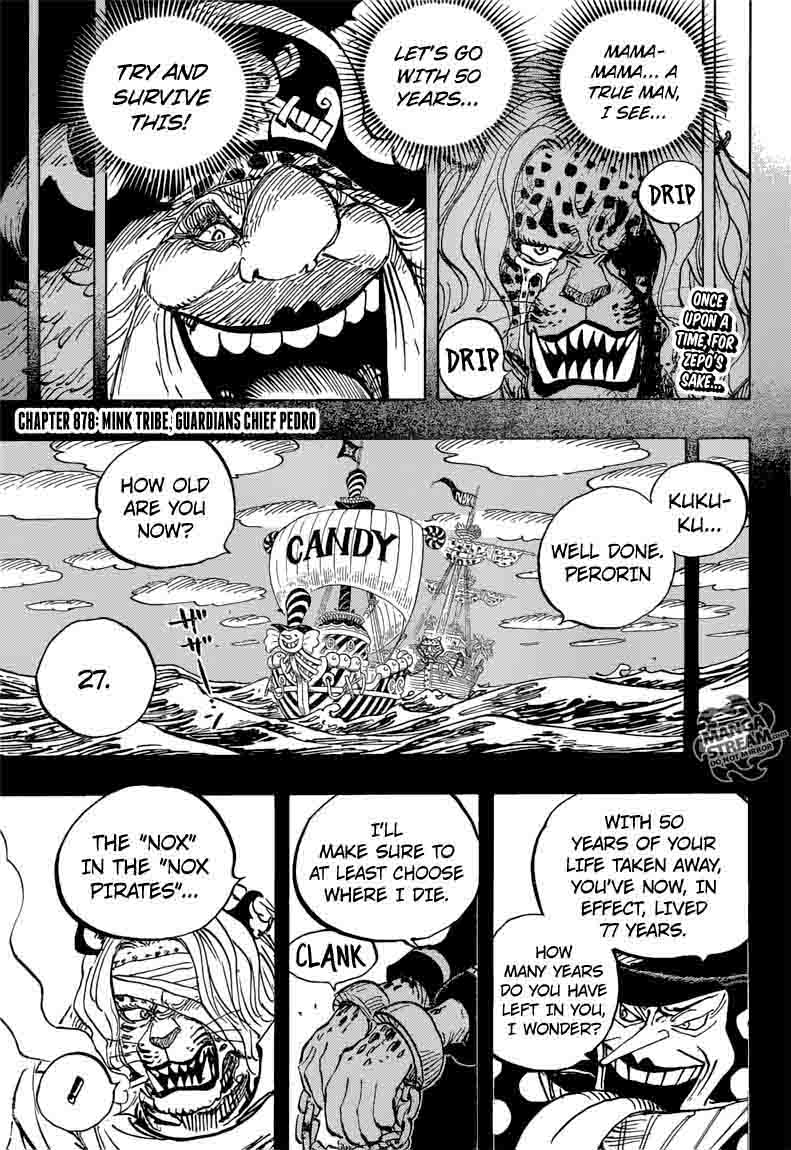 One Piece Chapter 878 - Page 3 in English