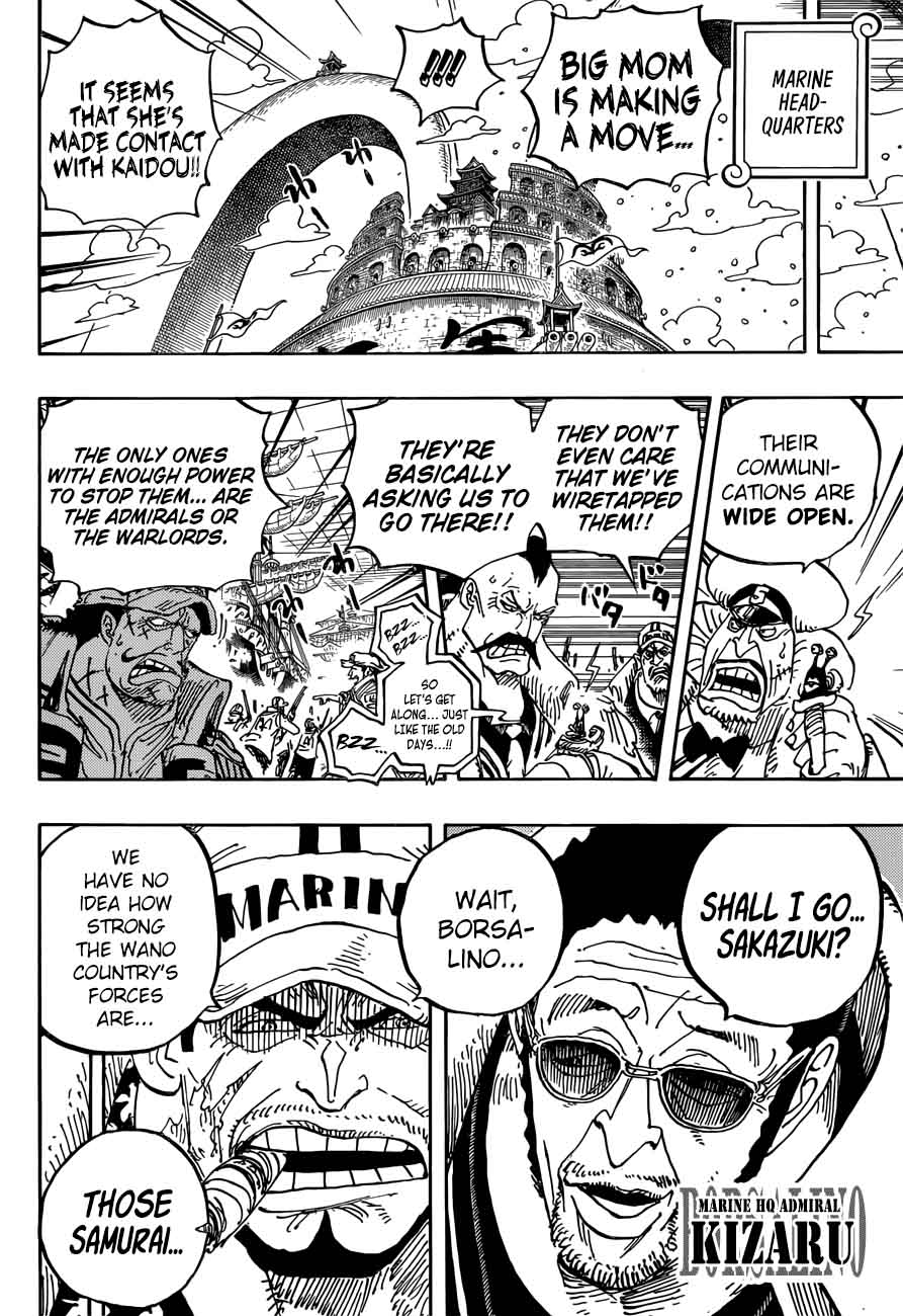 One Piece Chapter 907 - Page 4 in English