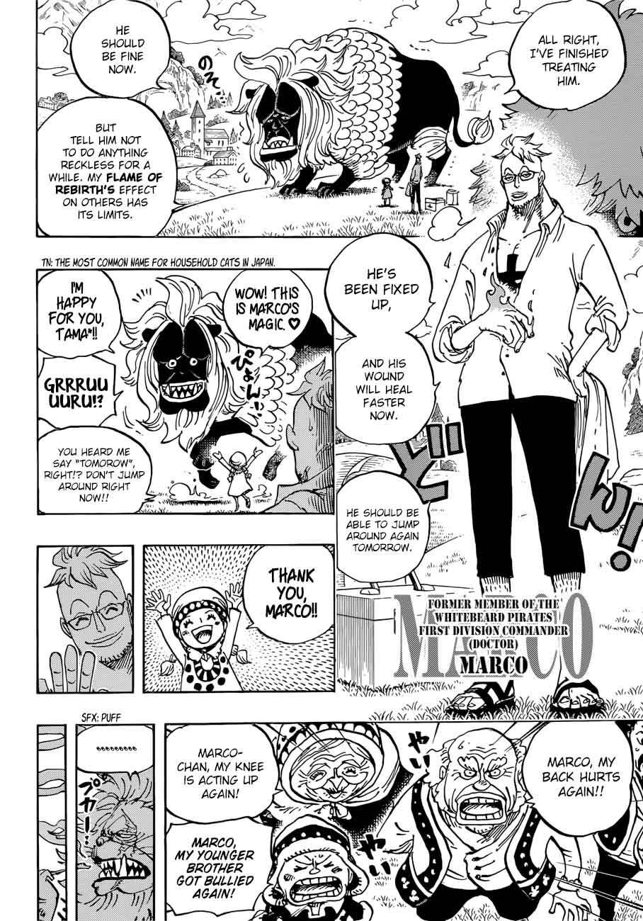 One Piece Chapter 909 - Page 4 in English