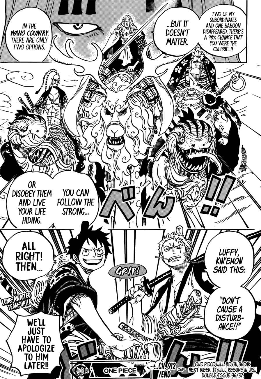 One Piece Chapter 912 - Page 18 in English