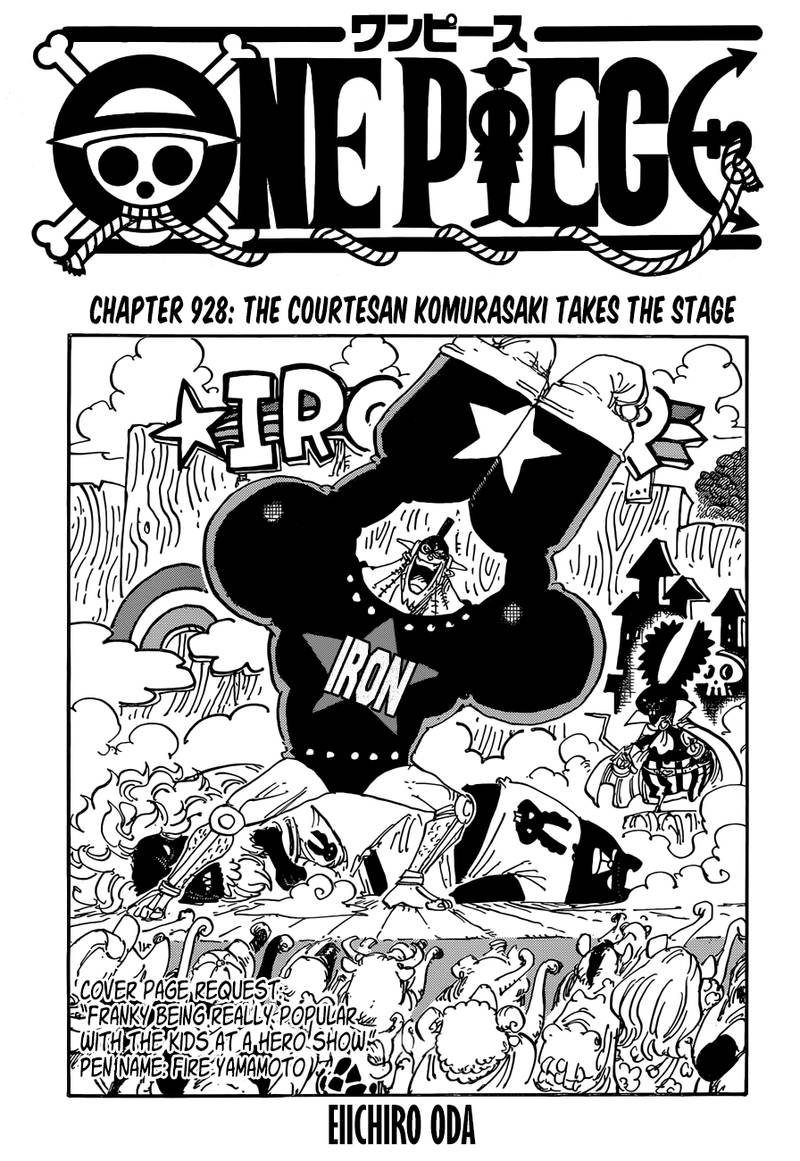 One Piece Chapter 928 - Page 3 in English