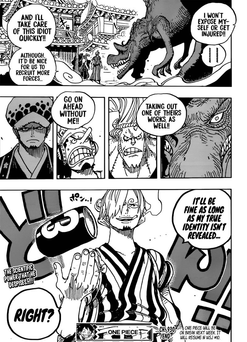 One Piece Chapter 930 - Page 15 in English