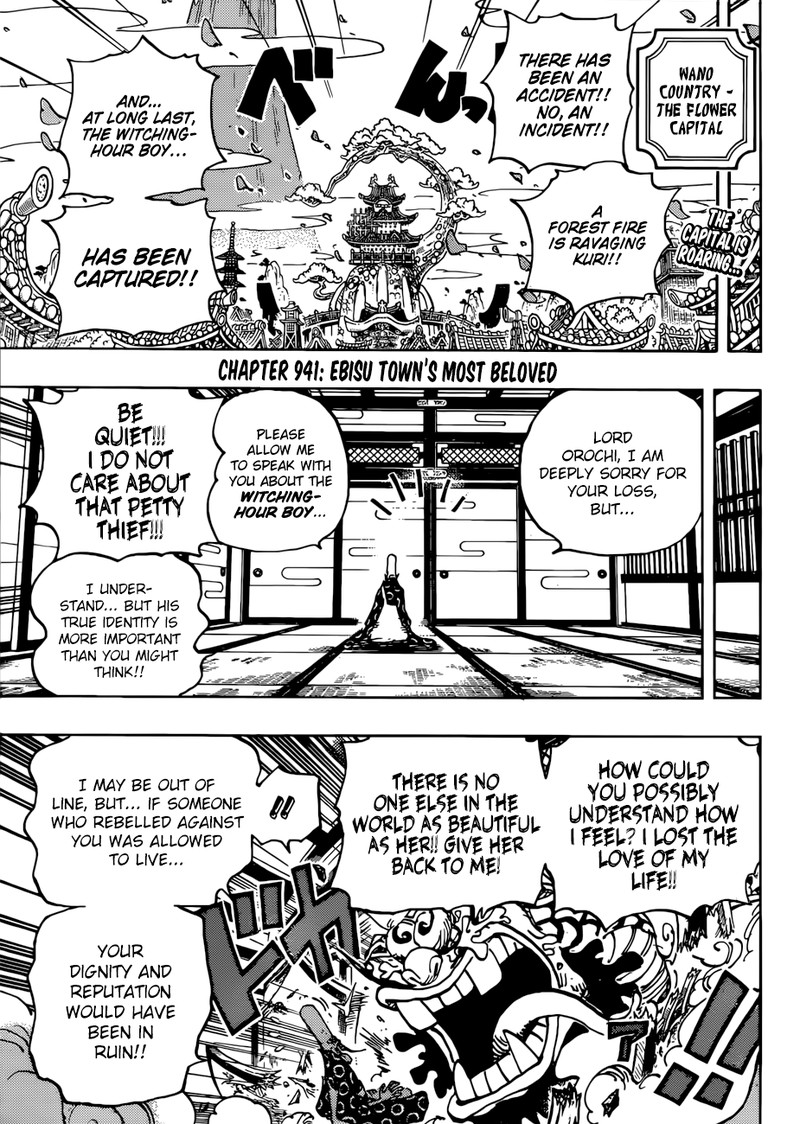 One Piece Chapter 941 - Page 3 in English